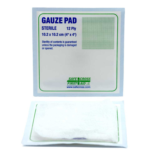 Sterile 4" X 4"  Bandage Gauze Pads, 100/Box