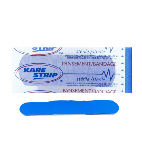 Metal Detectable Plastic Bandages 1" x 3", 100/Box