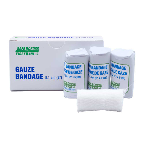 Gauze Bandage Rolls 2" x 5 yards (4/Box)