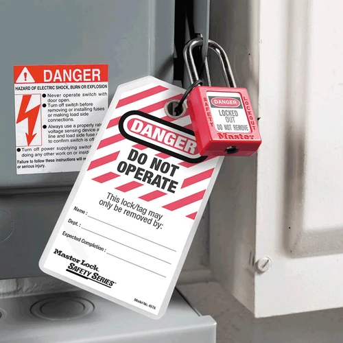 "DO NOT OPERATE" I.D. Lockout Tags