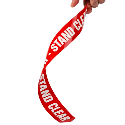 Automatic Door Stand Clear Vinyl Sticker 2-Sided