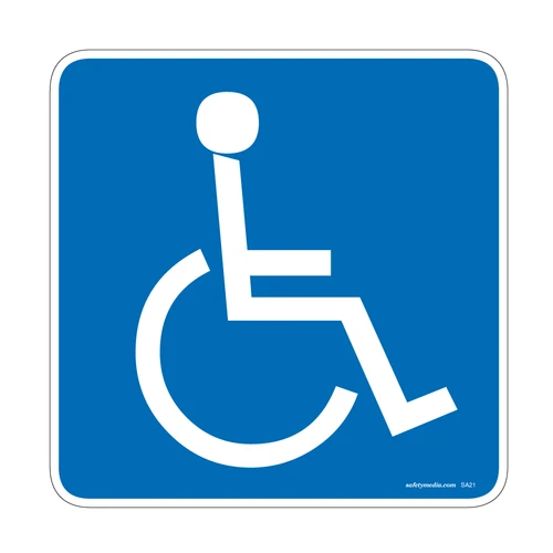 Accessible Symbol Vinyl Sticker 1-Sided