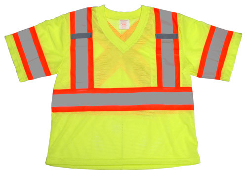 One Size (XL) Safety T-Shirt Lime Polyester