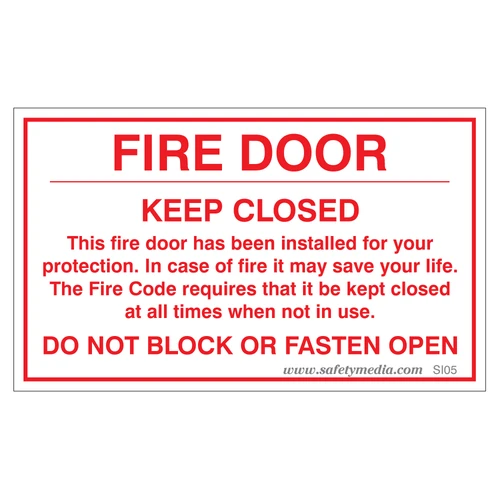 Fire Door Sticker