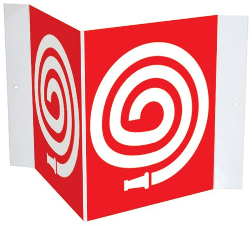 3-Way Fire Hose Projecting Sign