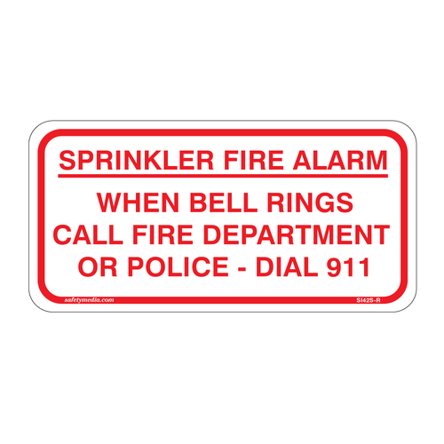 Sprinkler Fire Alarm Sign