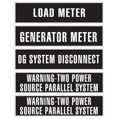 Hydro Solar microFIT ID 5 Signs Kit (Toronto required)