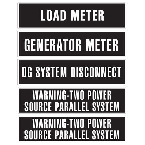 Hydro Solar microFIT ID 5 Signs Kit (Toronto required)