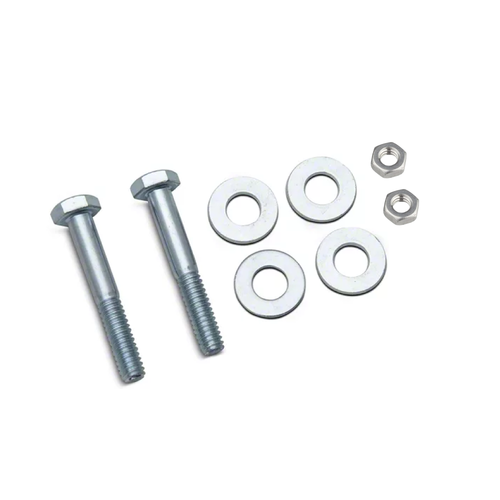 Hardware set for mounting signs on square posts including bolts