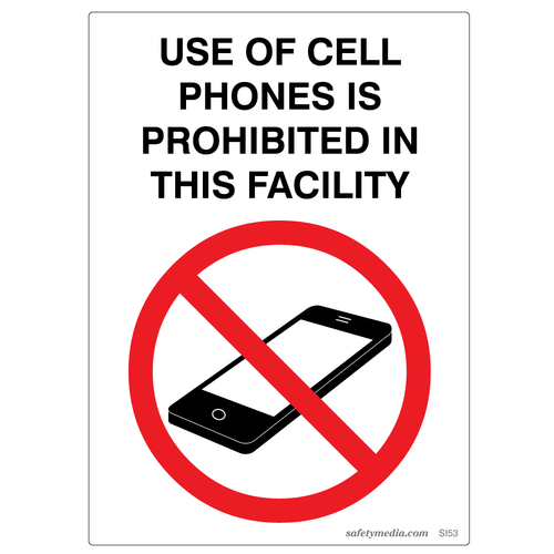 Cell Phones Prohibited Sticker
