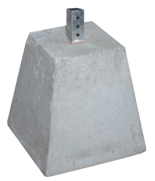Concrete Base With Square Post Sleeve, 100 lbs.