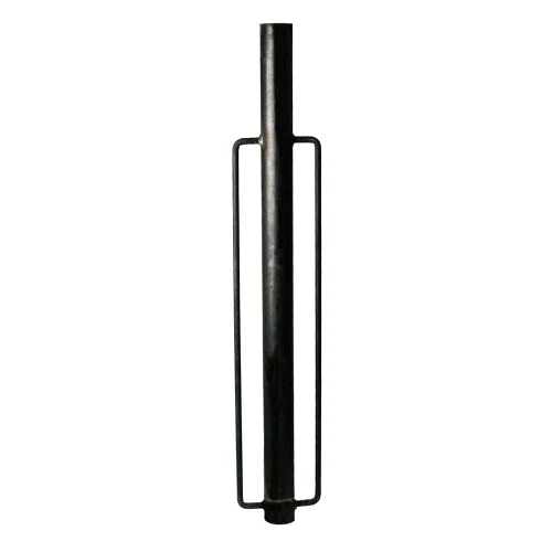 Heavy-duty galvanized steel post driver with large handles