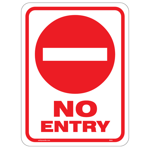 No Entry Aluminum Symbol Sign No Entry Aluminum Symbol Sign
