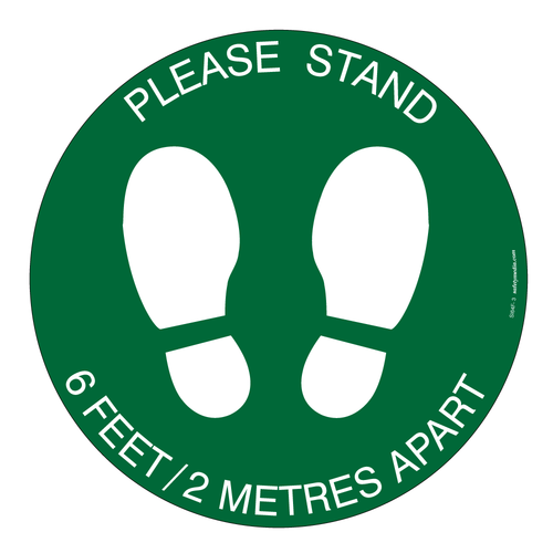 Social Distancing Footprints - Light duty