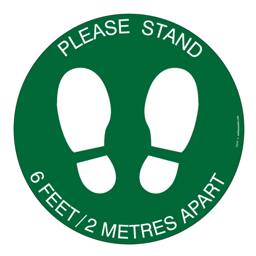 Social Distancing Footprints - Light duty