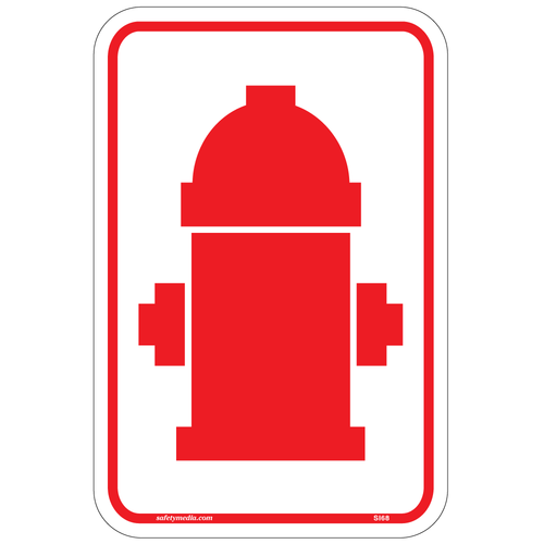 Fire Hydrant Relective Symbol Alum Sign
