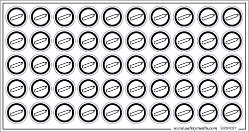 WHMIS Hazard Symbol Stickers
