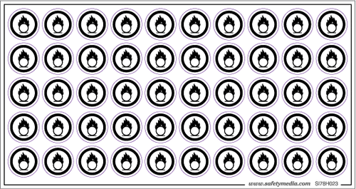 WHMIS Hazard Symbol Stickers