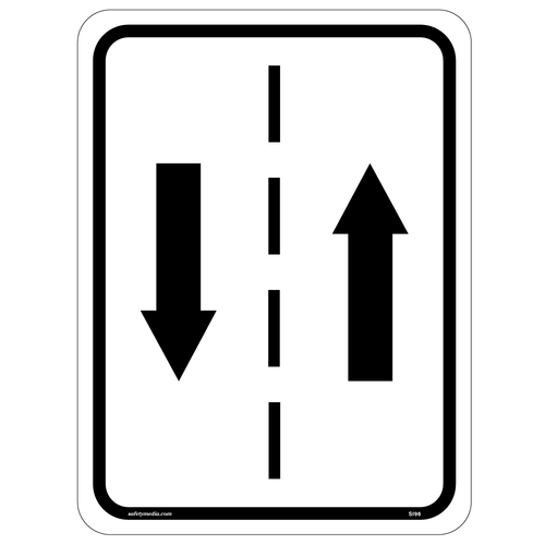 Durable Two Way Sign mounted on a sturdy post