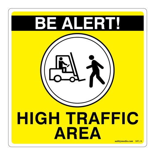 High Traffic Area Sticker