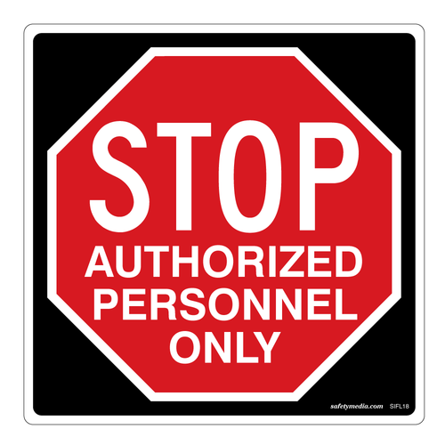 Authorized Personnel Only Sticker