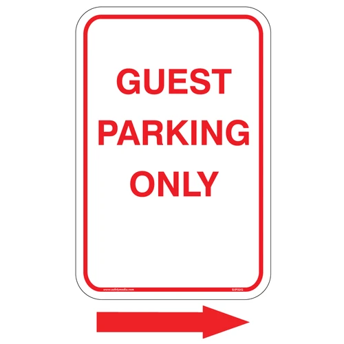 Guest Parking Only Aluminum Sign