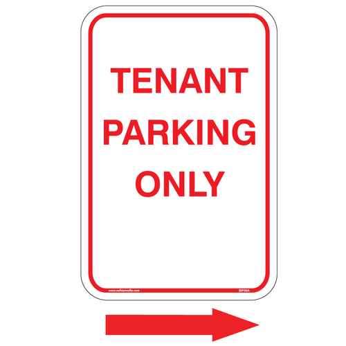 Tenant Parking Only Aluminum Sign