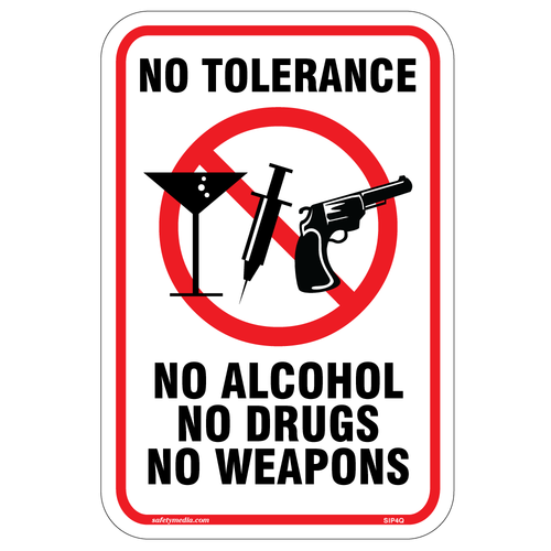 No Tolerance Sign