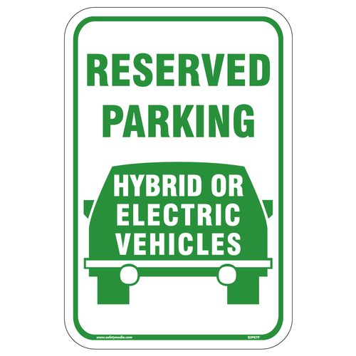 Hybrid or Electric Parking Aluminum Sign