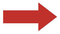 4 x 2" Reflective Arrow Stickers 5/Pkg