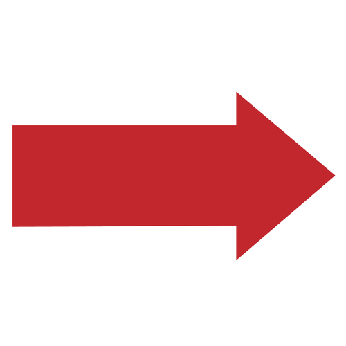 5.75 x 3" Reflective Arrow Stickers 5/Pkg