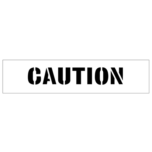 The Caution Stencil is essential for any facility that requires clear visual warnings.