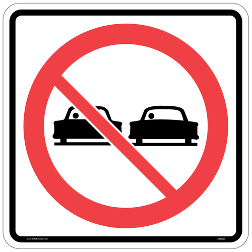The Regulatory Do Not Pass Sign RB-31 alerts drivers to unsafe conditions for overtaking vehicles.