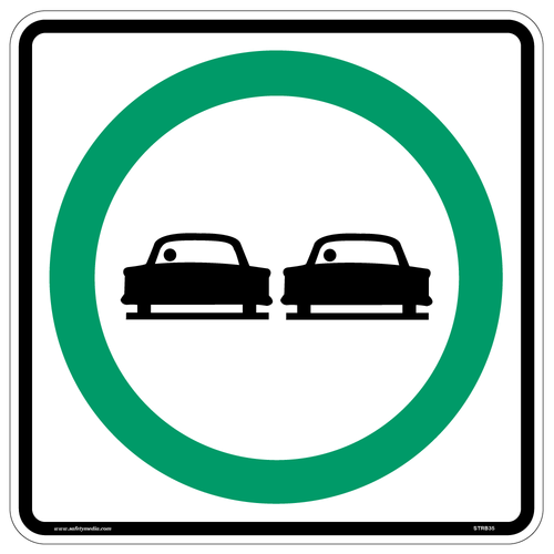 Regulatory Passing Permitted Sign RB-35