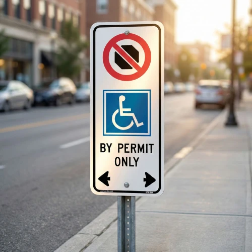 Accessible Stopping Exemption Sign RB-95