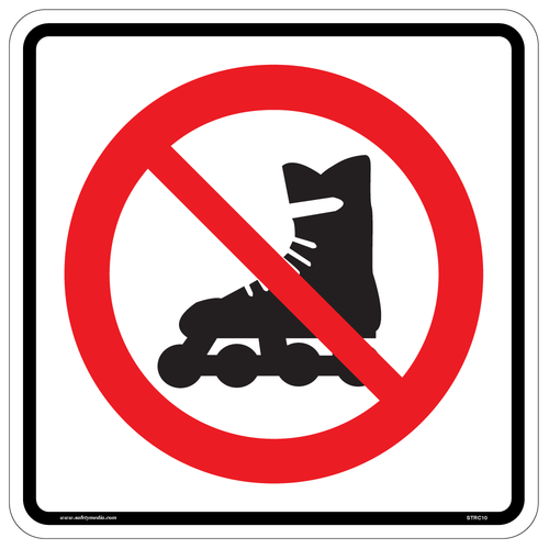 Regulatory No In-Line Skating Sign RC-10