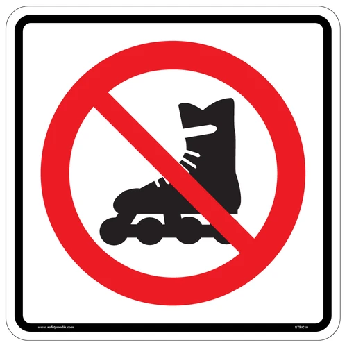 No In-Line Skating Sign RC-10 prohibits in-line skating on freeways