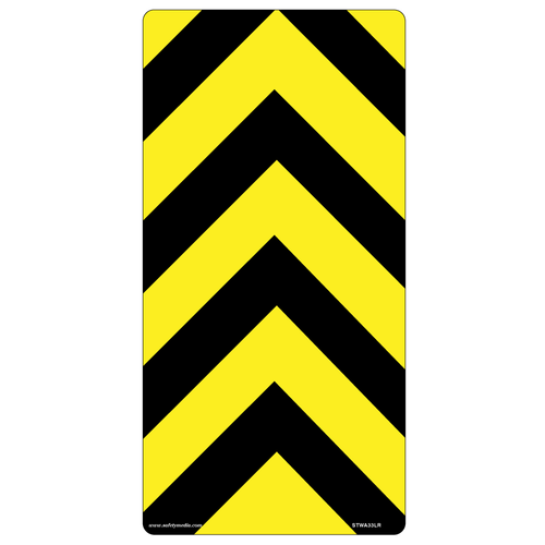 Object Marker Sign (Both Directions) WA-33LR indicates a road obstruction