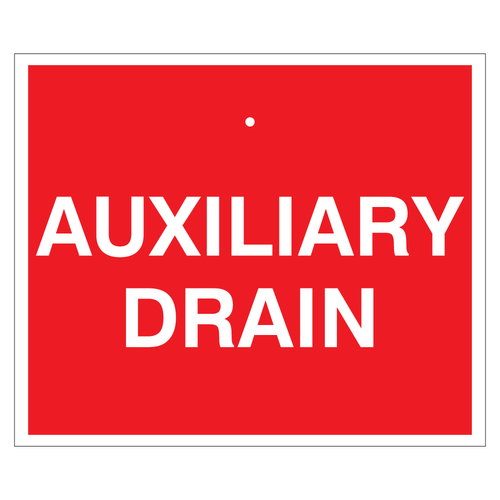 Auxiliary Drain - Sprinkler Tag