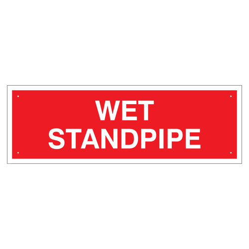 Wet Standpipe Sign