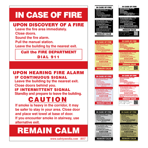 In Case of Fire Sign