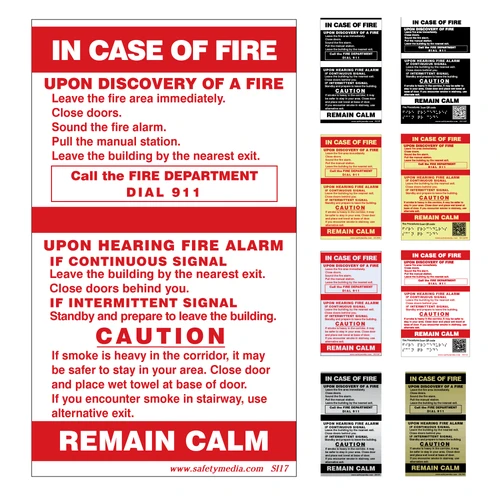 In Case of Fire Sign