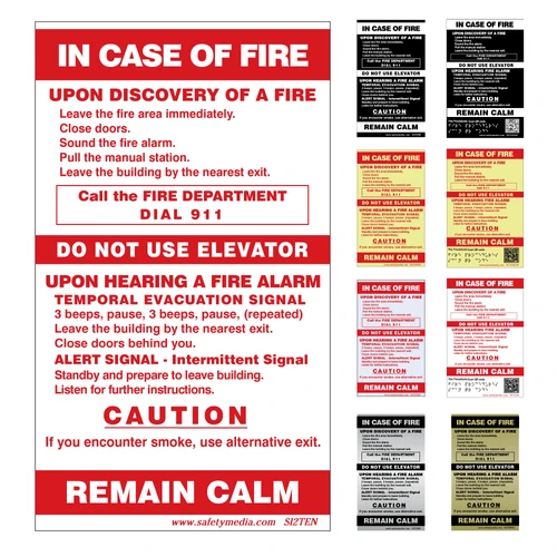 In Case of Fire Sign