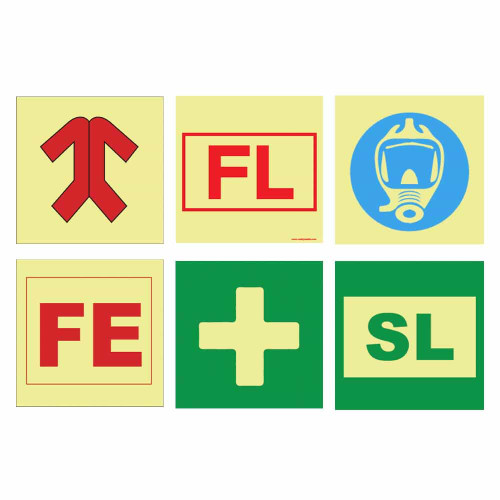 IMS Locker Photoluminescent Signs