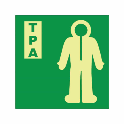 IMS Thermal Protective Aid (TPA) Photoluminescent Sign
