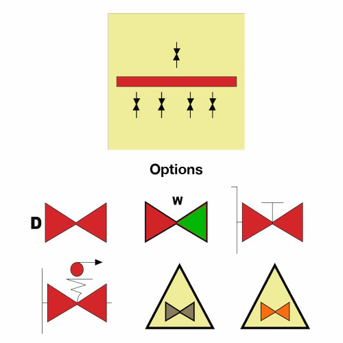 IMS Valve Photoluminescent Signs