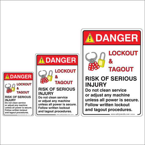 Lockout Tagout, Risk Of Injury Danger Signs