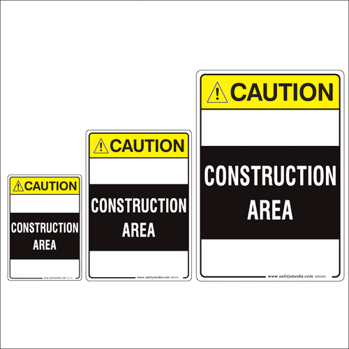 Construction Area Caution Signs