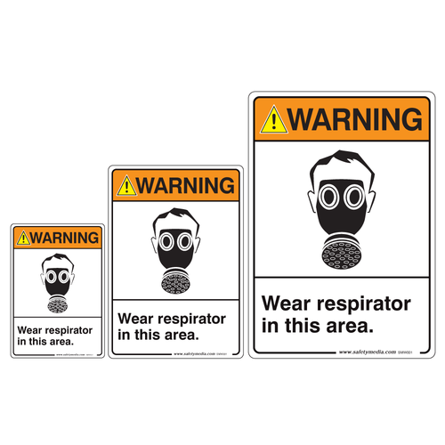 Wear Respirator in This Area Warning Signs