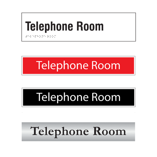 Telephone Room Door Sign Series